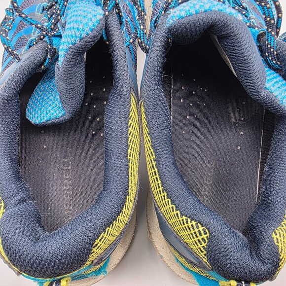 Merrell Nova 3 GTX Gore Tex Vibram Mens Size 11.5W Wide Blue Shoes Athletic - Picture 6 of 13